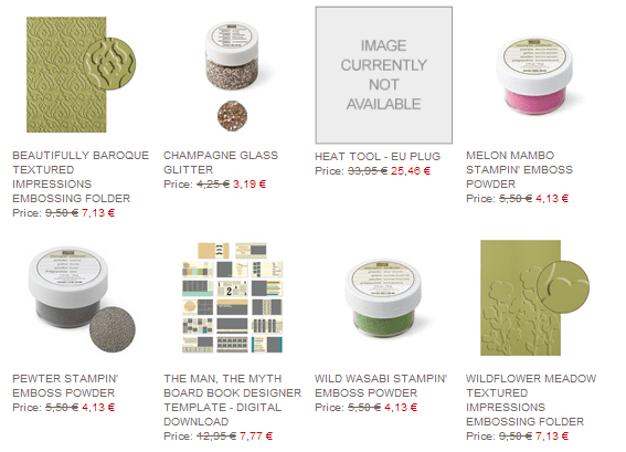 Stampin Up Angebote der Woche