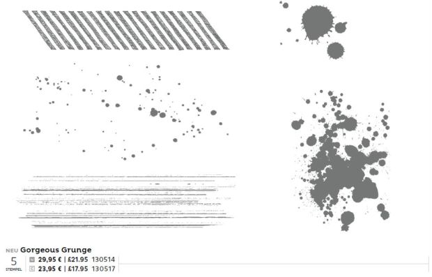 stampin up stempelset gorgeous grunge