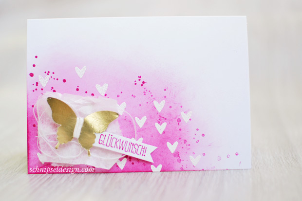 Stampin-up-Karte-Spruch-reif-Gorgeous-Grunge-Stanze-Eleganter-Schmetterling-Goldfolie-Wassermelone-schnipseldesign-osterreich-1