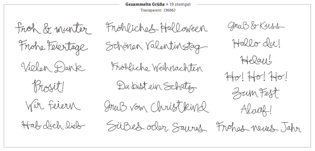 Stampin Up Stempelset Gesammelte Grüße schnipseldesign