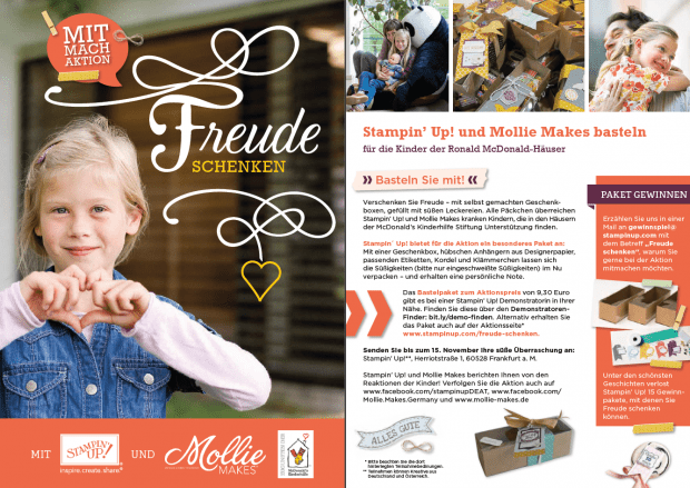Stampin Up Charity Freude Schenken schnipseldesign