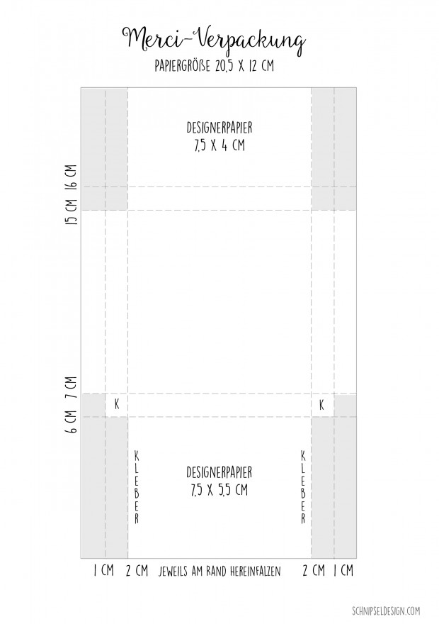 Merci Verpackung stampin up schnipseldesign